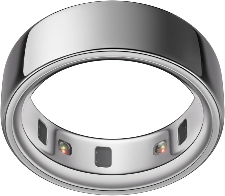 Oura Ring 4 Health & Fitness Tracker Smart Ring, Silver