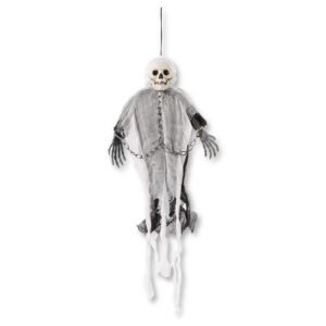 White Hooded Ghost Skeleton Halloween Decoration