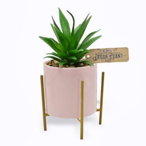 In Bloom Decor Plant In Gold Standing Frame Assorted Colours