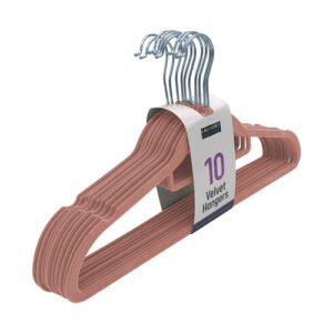Laundry Essentials Velvet Hangers 10 Pk