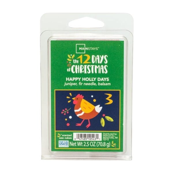 Mainstays Happy Holly Days Wax Melts Juniper Balsam Fir 2.5oz