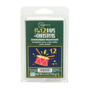Mainstays Evergreen Mountain Wax Melts Pine Cedar Amber 2.5oz