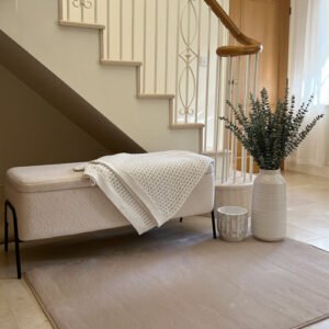 Supersoft Velvet Touch Rug Champagne 100cm x 150cm