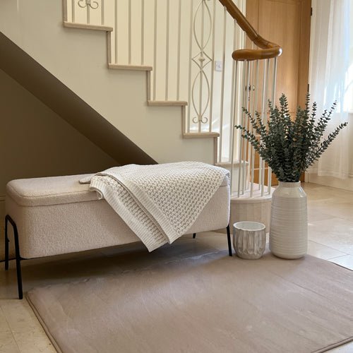 Supersoft Velvet Touch Rug Champagne 100cm x 150cm