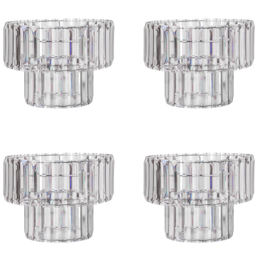 2 Tiered Smokey Grey Easy Fit Pendant Shade