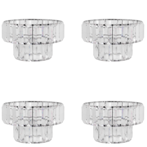 Crystal 2 Tier Clear Ceiling Pendant Shade