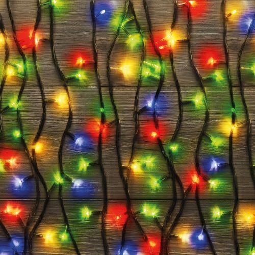 200 Ultra Bright LED Fairy Lights 12.45m – Assorted Colours