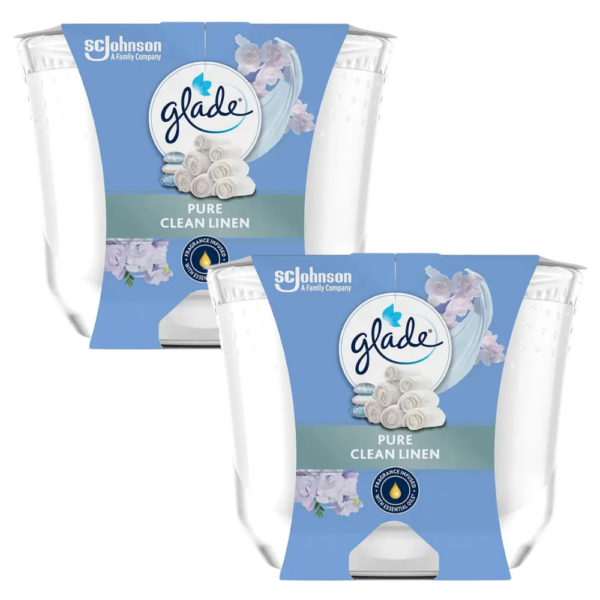 Glade Pure Clean Linen Candle Assorted Packs
