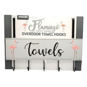 Moda Flamingo Easy Hang Overdoor Towel Hooks