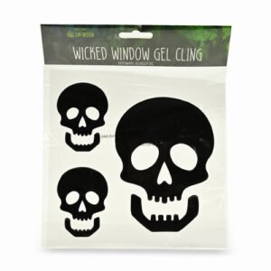 Halloween Wicked Window Gel Cling Decorations Assorted Designs