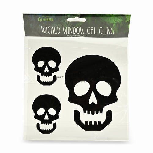 Halloween Wicked Window Gel Cling Decorations Assorted Designs