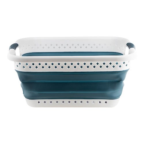 Tessuto Collapsible Laundry Basket Blue