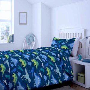 Kids’ Dinosaur Print Duvet Set