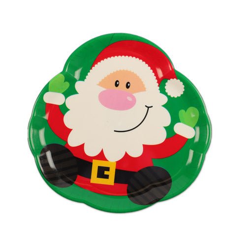 Round Santa Serving Tray Assorted Styles