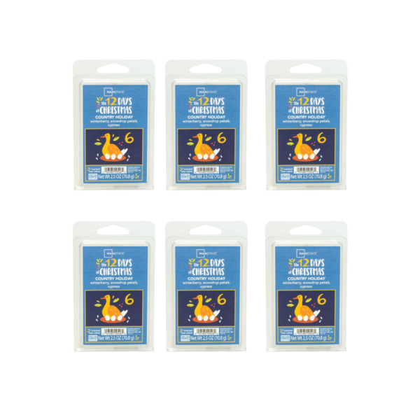Mainstays Country Holiday Wax Melts Winterberry Cypress 2.5oz