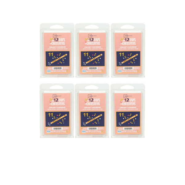Mainstays Creamy Cashmere Wax Melts White Amber Cashmere Musk 2.5oz