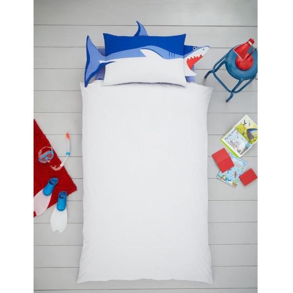 Sneaky Shark Kids Reversible Duvet Cover and Pillowcase Set