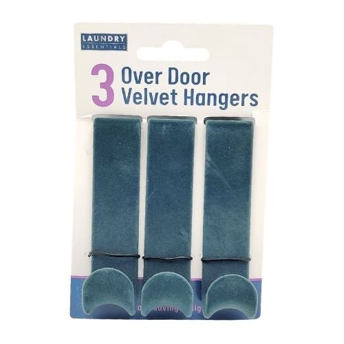 Over Door Velvet Hangers 3 Pack