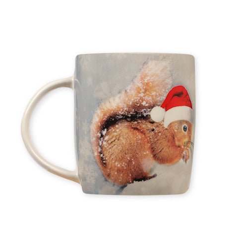 Santa Hat Squirrel Mug