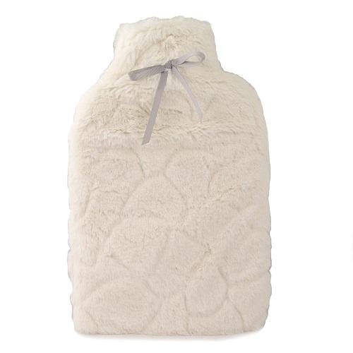 Avery Hot Water Bottle & Faux Fur Cream Cover
