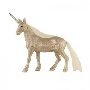 Sparkling Glitter Unicorn Christmas Decoration Rose Gold
