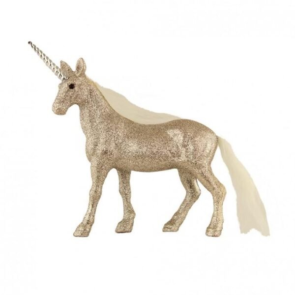 Sparkling Glitter Unicorn Christmas Decoration Rose Gold