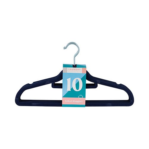 Laundry Essentials Velvet Hangers 10 Pk