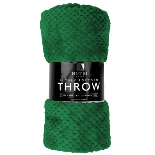 Super Soft Textured Popcorn Throw 130 x 150cm Assorted Colours