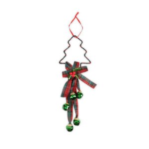 Christmas Bell Tartan Hanger Decoration