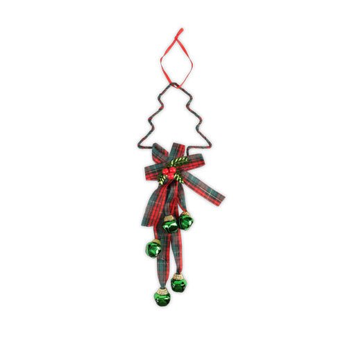 Christmas Bell Tartan Hanger Decoration
