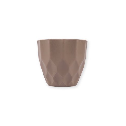 Pressed Plant Pot 9cm — Mocha