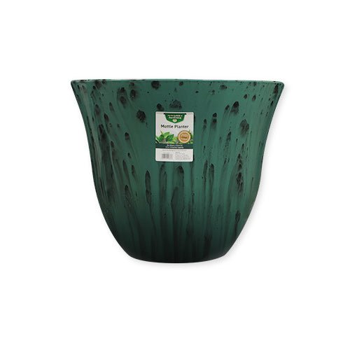 For The Love Of Gardening Mottle Planter 32cm x 27cm — Green