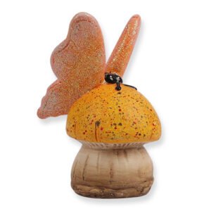 Mini Butterfly Toadstool Garden Ornament