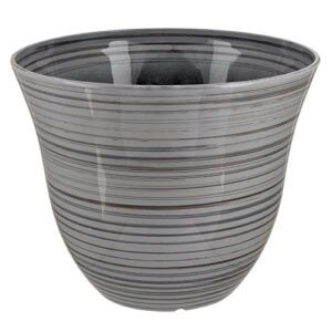 Abigail Stripe Planter Dia 33cm Assorted Colours
