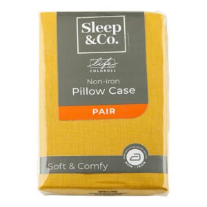 Ochre Sleep & Co. Non-Iron Pillow Case Pair