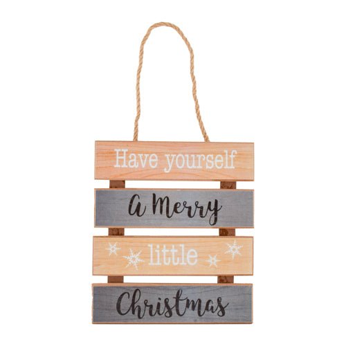 ‘Have Yourself A Merry Little Christmas’ Wooden Hanging Sign