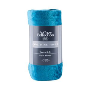 Coloroll Faux Mink Throw 150cm x 200cm Assorted Colours