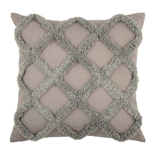 Valtene Grey Tuffted Cushion 45cm x 45cm