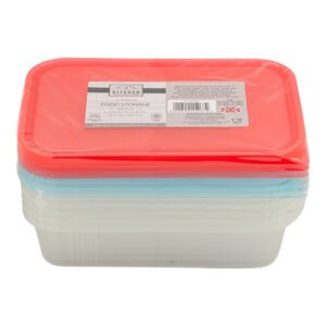 Kitchen Collection Food Storage Boxes Assorted Colours 6pk