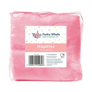 Funky Whale Napkins Pack of 30 Assorted Colours