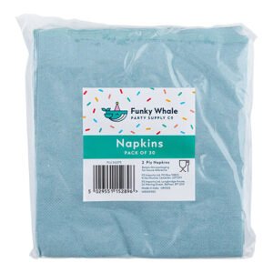 Funky Whale Napkins Pack of 30 Assorted Colours