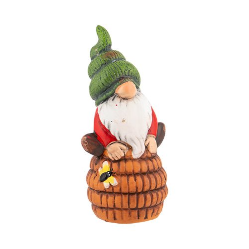 Beehive & Butterfly Garden Gnome Orament H18cm Assorted Styles