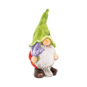 Garden Gnome With Green Hat Assorted Styles H 24cm