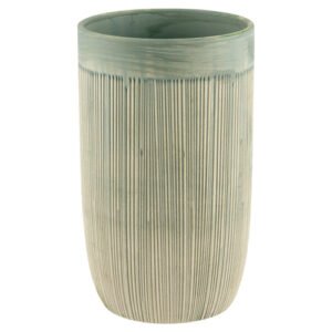 Light Blue Textured Decorative Vase 21cm