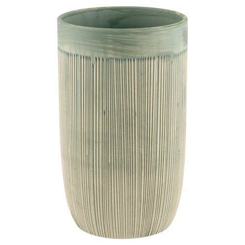 Light Blue Textured Decorative Vase 21cm
