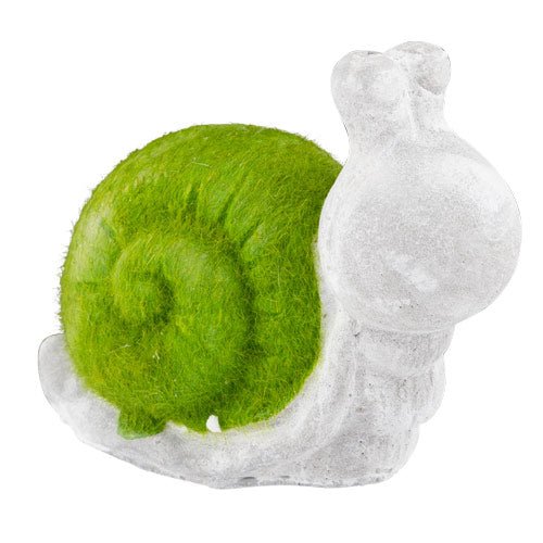 Mini Flock & Stone Snail Garden Ornament