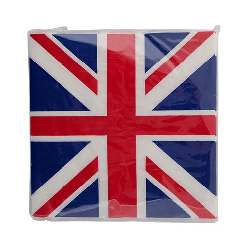 Union Jack Napkins 20 Pack