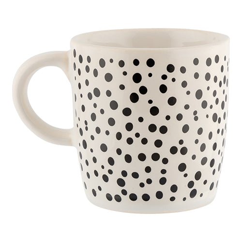 Black & White Polka Dot Mug