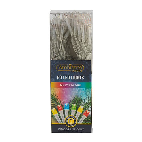 Ambiente Lighting 50 LED Lights Assorted Colours