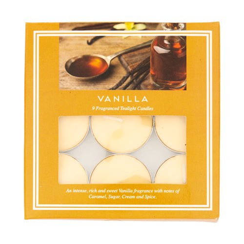 Fragranced Tealight Candles 9 Pack Assorted Scents